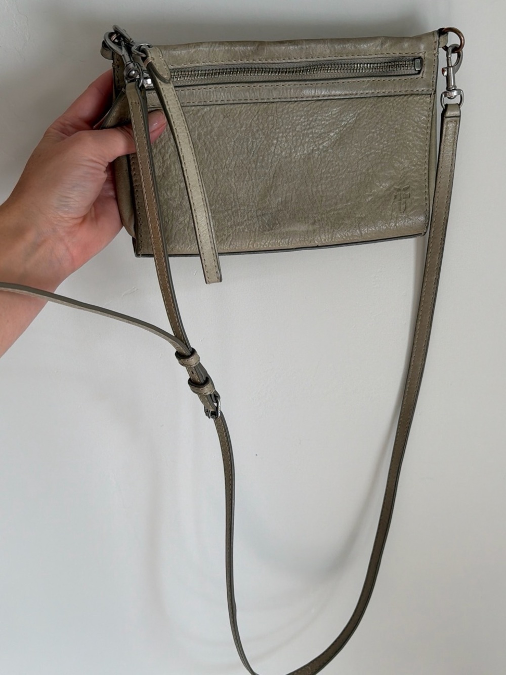 Frye “Melissa” Tan Leather Crossbody Bag